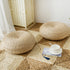 Mrosaa Natural Straw Washable Yoga Tatami Floor Cushion