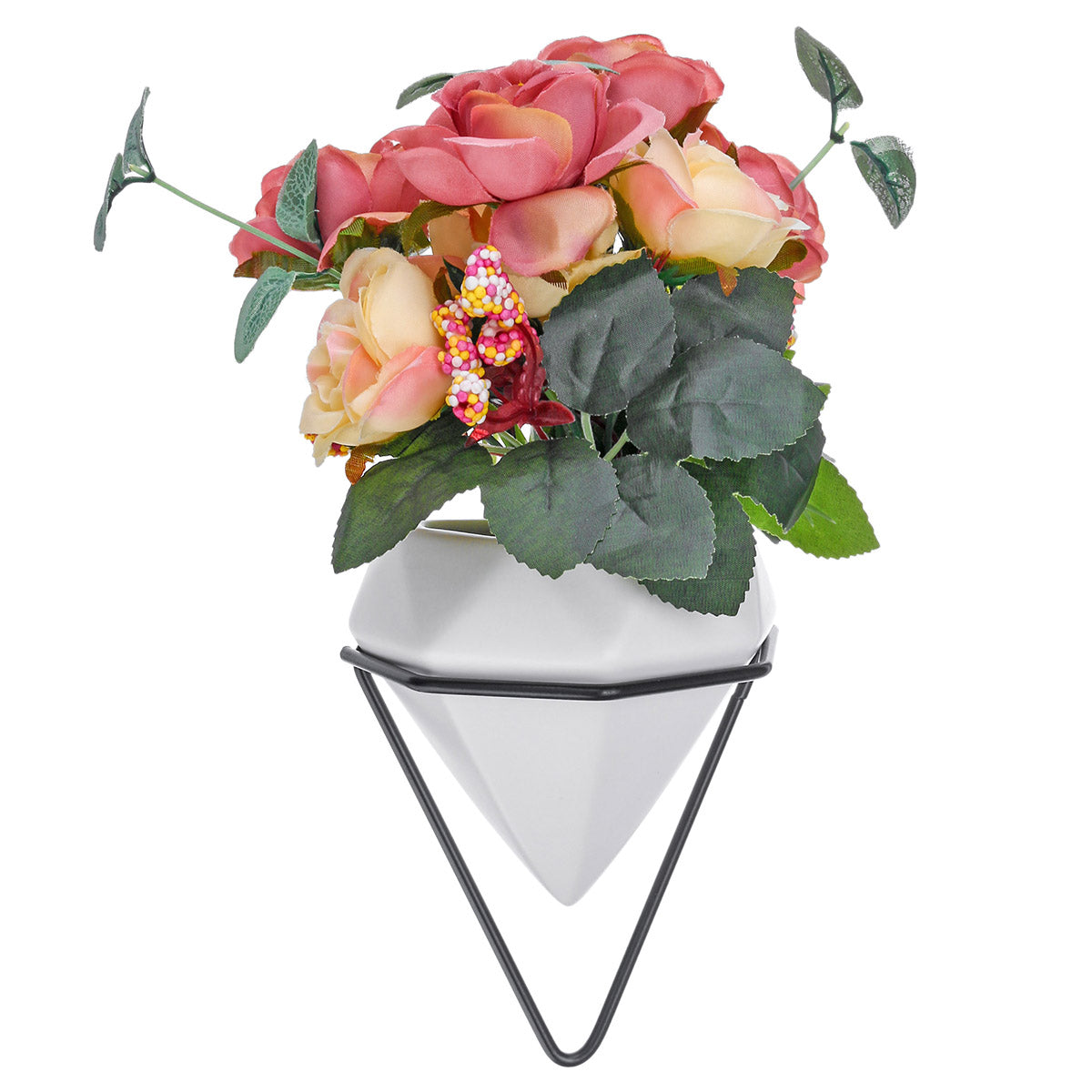 Marble Pattern Wall-Mounted Flower Pots Creative Hanging Plant Flower Pot