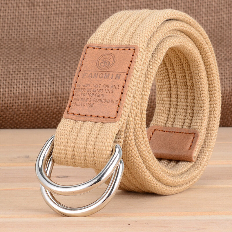 110x3.8cm FENGMIN T-5 Double Buckle Tactical Belt Adjustable Waist Belt Casual Belt For Man Woman Nylon Waistband For Camping Hunting