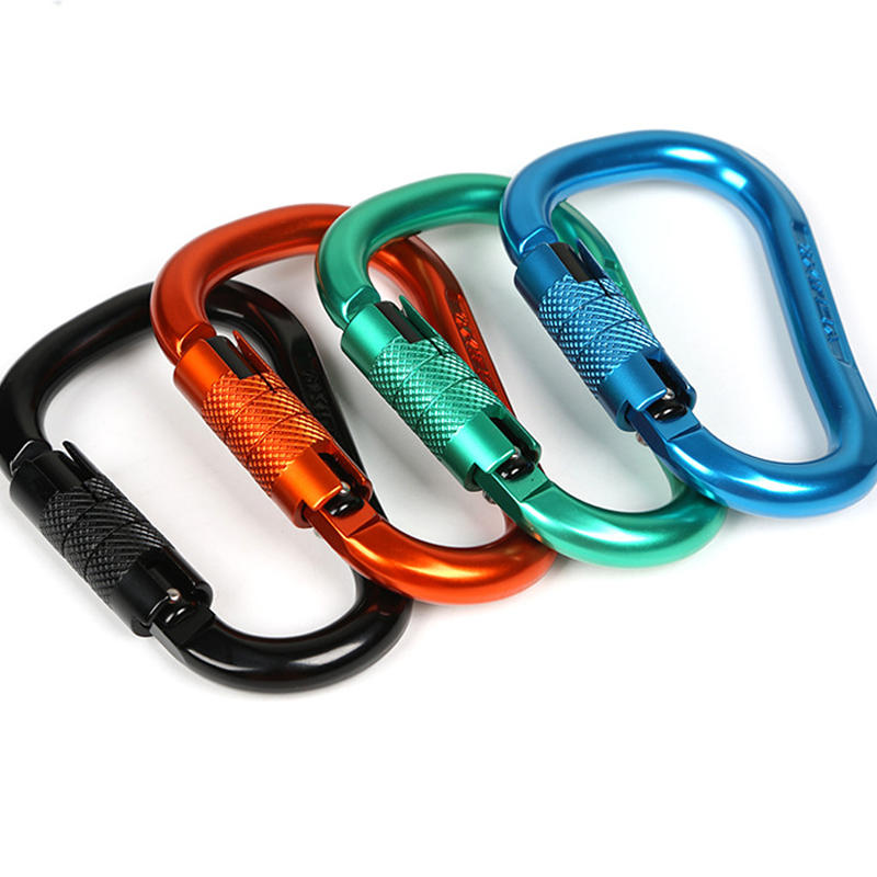 XINDA Q9703 Quick-hanging Downhill Safety Caving Automatic Master Lock Pear-type HMS Climbing