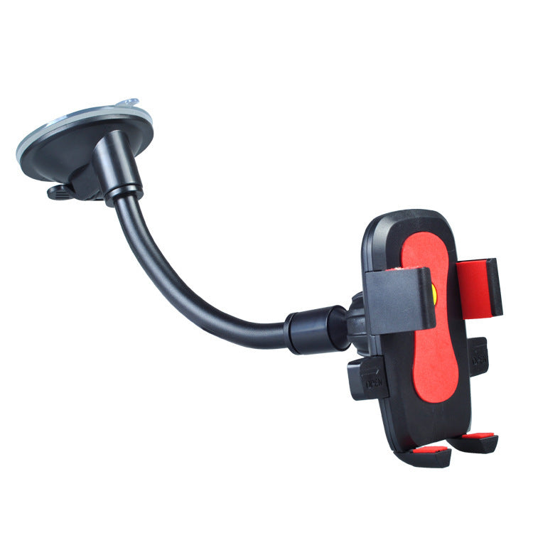 Car Phone Holder Button Lock Clip Long Arm Mount Stand Support