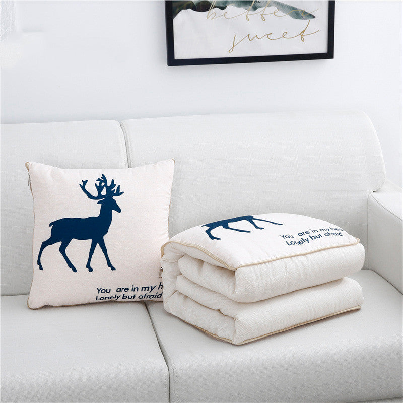 Car cartoon style pillow quilt