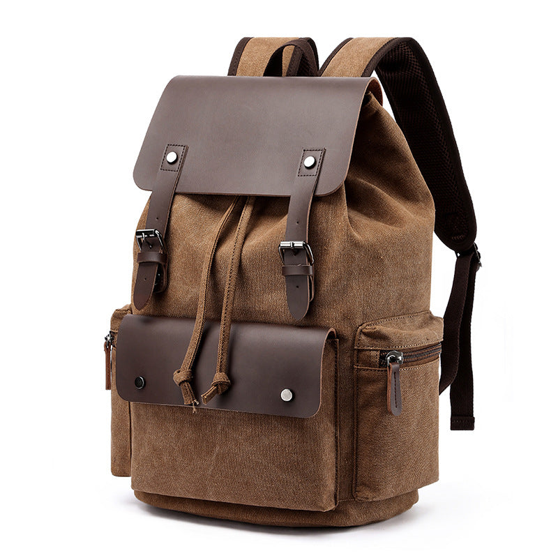 Men's Canvas Casual Backpack Laptop Bag