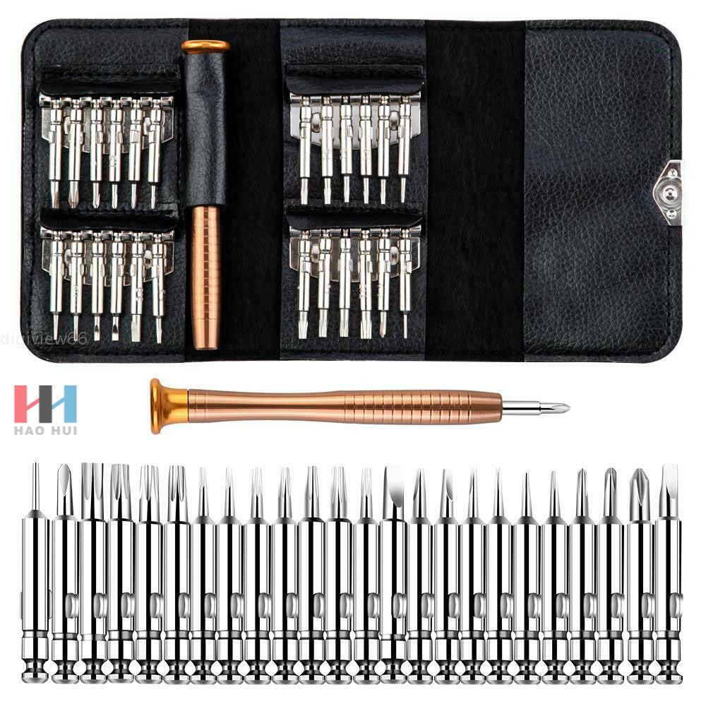 Multifunctional Leather Case Manual Screwdriver Bit Set