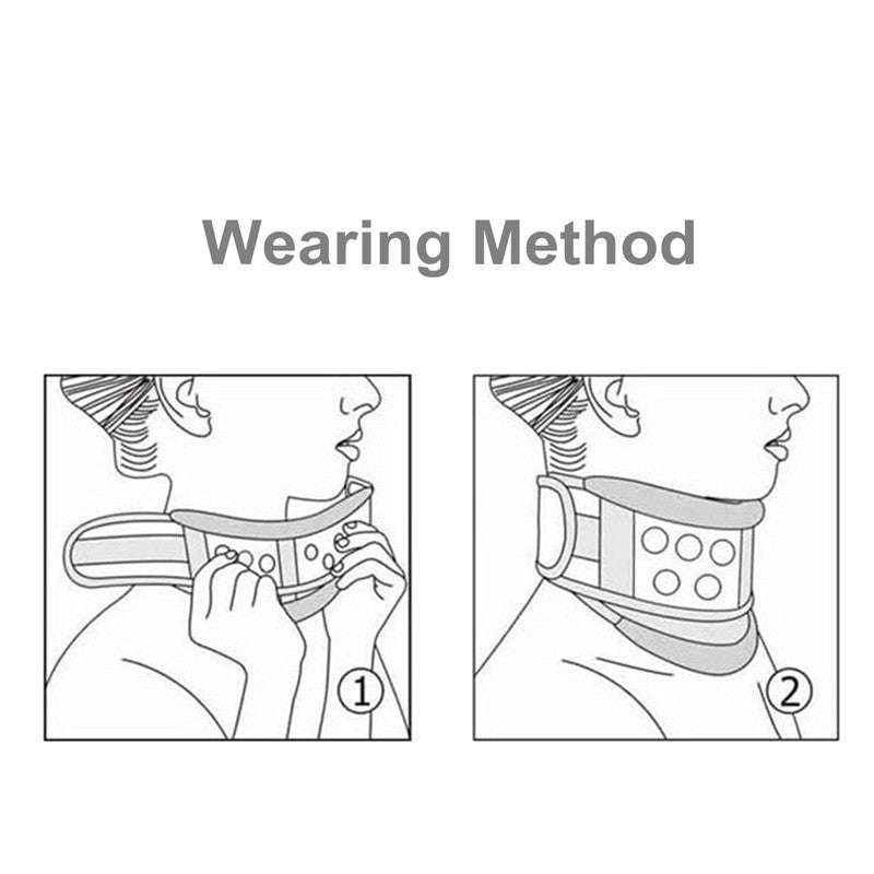 S/M/L Breathable Cervical Collar Neck Support Portable Detachable Neck Orthosis Brace
