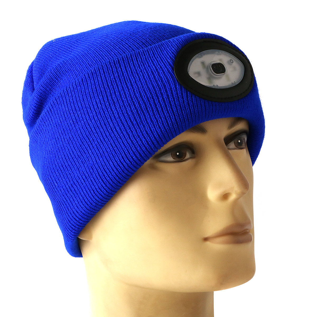 Sports Running 6 LED Beanie Knit Hat Rechargeable Cap Light Camping Climbing Lamp