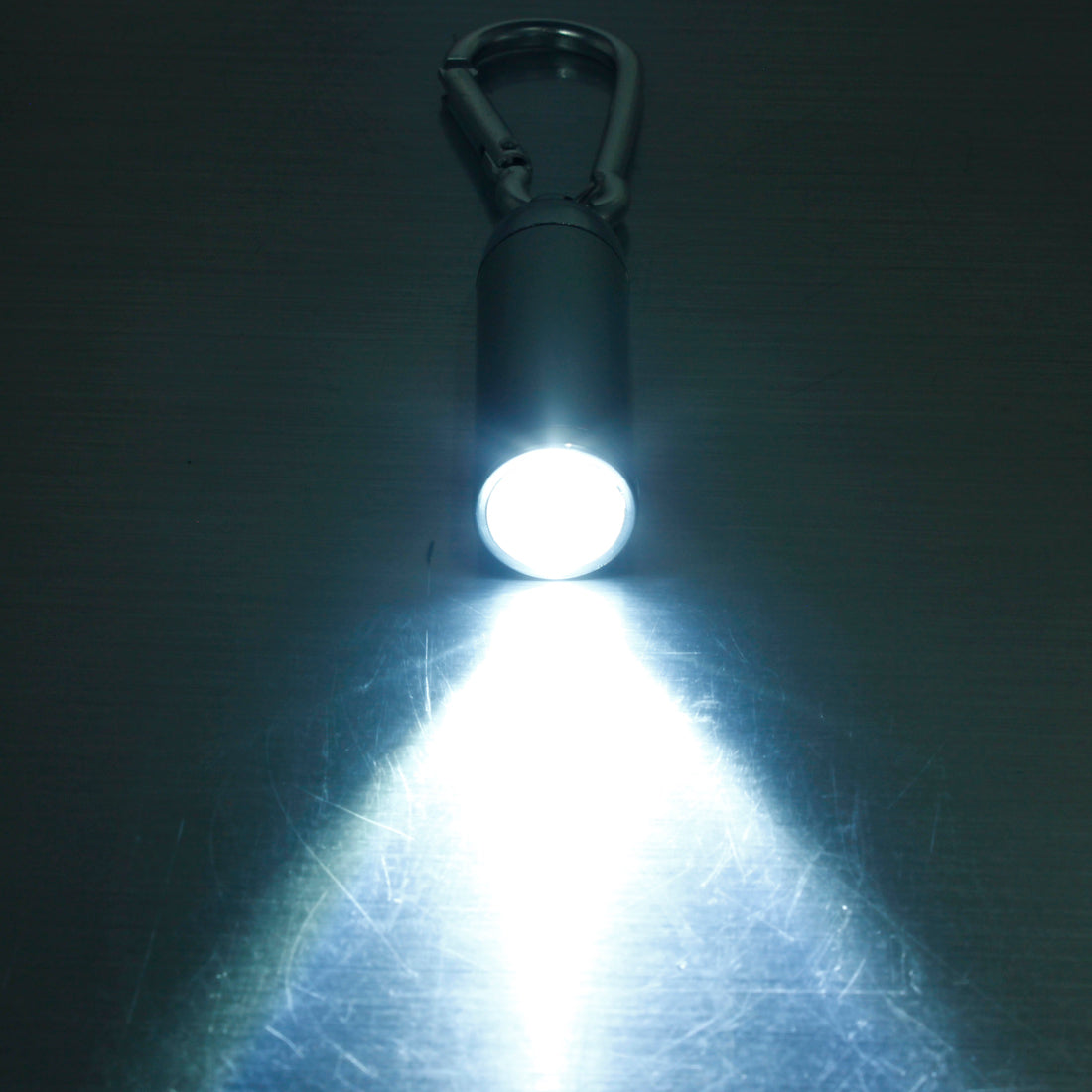 Mini LED Convex Mirror Flashlight Lamp Keychain Light Torch Keyring Multi-colors