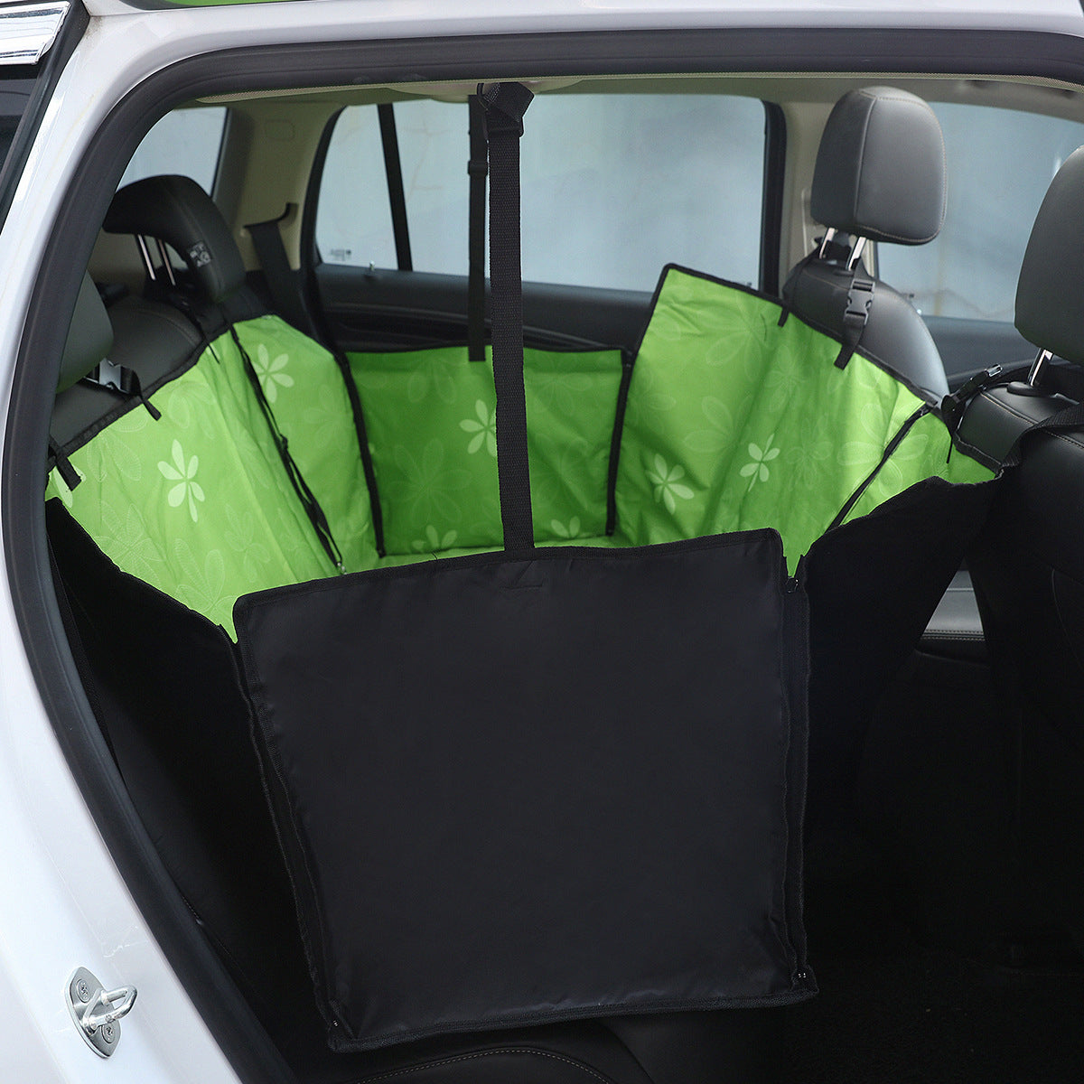 Printed Simple Rear Two-seater Car Mat For Pet Car