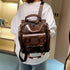 Backpack Women Soft Leather Fashion Large-capacity Travel Backpack School Bag