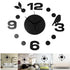 DIY Fashionable Large Wall Clock Home Office Room Decor 3D Mirror Surface Sticker