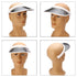 Outdoor Camping Hat Summer UV Plastic Visor Sun Hat Clear Tennis Beach Hat Protection Snapback Cap
