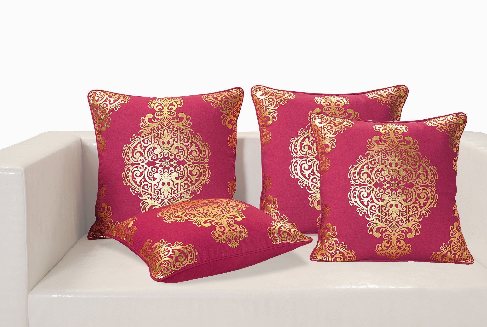 GOLD BERRY FOIL CUSHION COVER - Flickdeal.co.nz