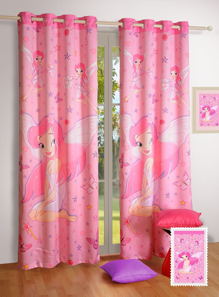 Canopus Kids Curtains - Pink Fairy - Flickdeal.co.nz