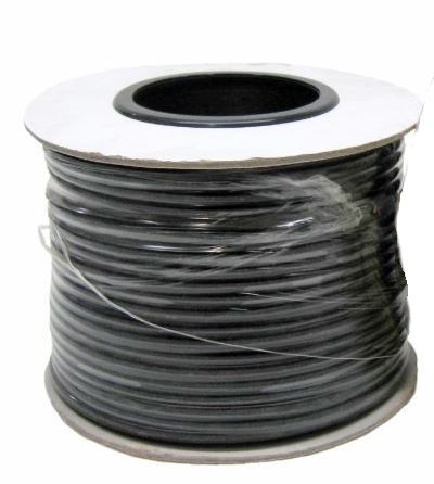 4 Core Flat Modular Cable In Black Telephone Extension Line