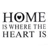 Home Is Where Heart Is Quote Wall Stickers PVC Removable ZY8123