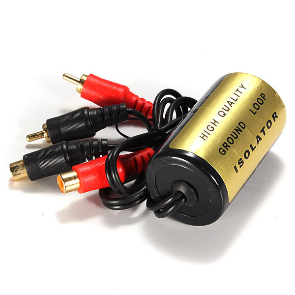Car RCA Audio Noise Filter Ground Loop Isolator Suppressor Remover