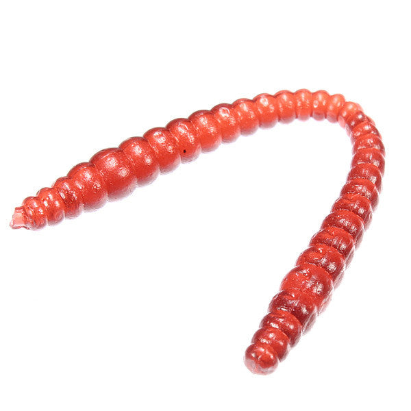 1pc Soft EarthWorm Fishing Lures Silicone Plastic Red Worms Bait