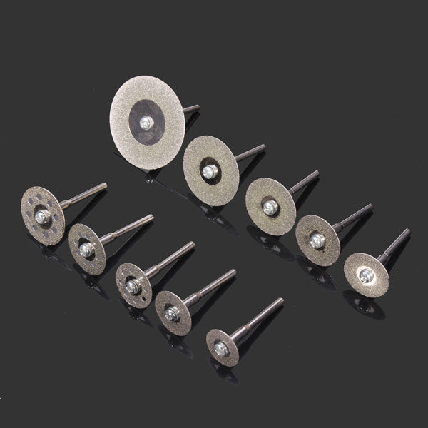 Drillpro 10pcs Diamond Cutting Discs Cut Off Wheel Set For Dremel Rotary Tool 
