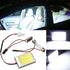 T10 Dome BA9S Festoon Car License Plate COB LED Light Lamp White