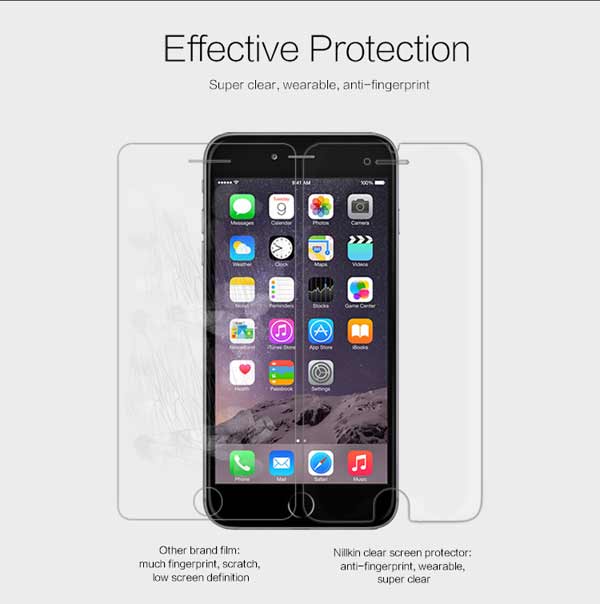 NILLKIN Protective HD Clear Anti-fingerprint Film For iPhone 6/6s Plus