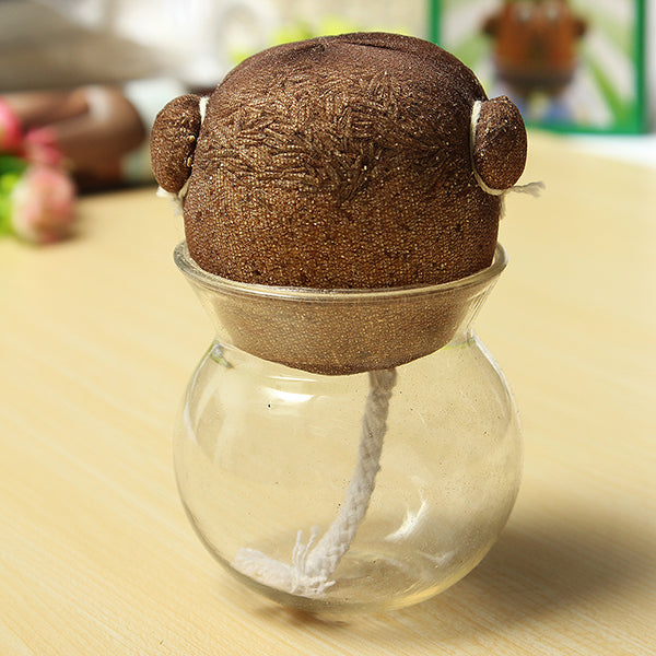 Mini DIY Magic Grass Plant Pot Grass Head Doll Indoor Potted Plant