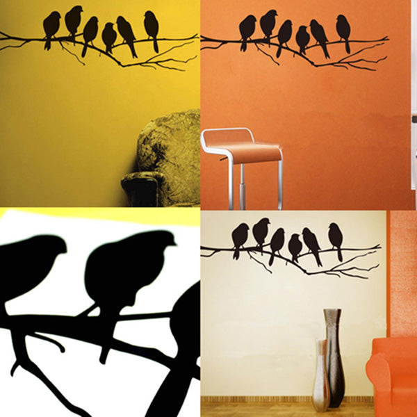 Removable Birds Branch Tree Wall Stickers Home Art Decals DIY Living Room Decor 