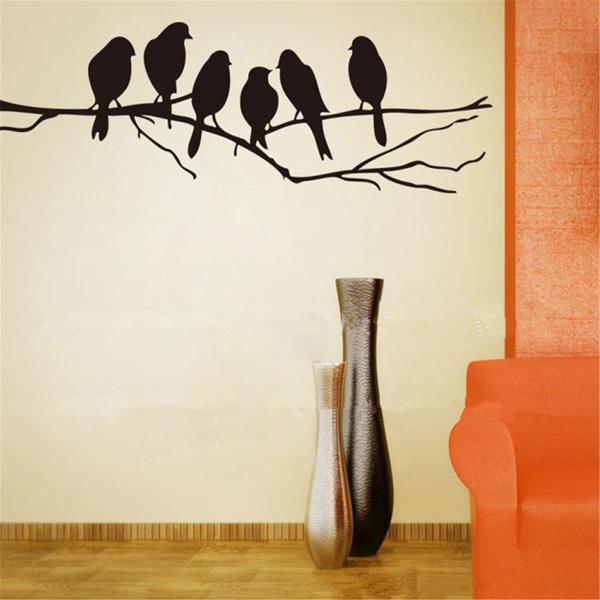 Removable Birds Branch Tree Wall Stickers Home Art Decals DIY Living Room Decor