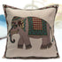 Vintage Elephant Jacquard Pillow Cases Cushion Cover Home Sofa Car Decor