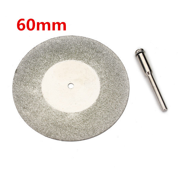 60mm Diamond Grinding Wheel Metal Cutting Disc For Dremel Rotary Tool With 1 Arbor Shaft