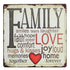 Family Love Tin Sign Vintage Metal Plaque Poster Bar Pub Home Wall Decor