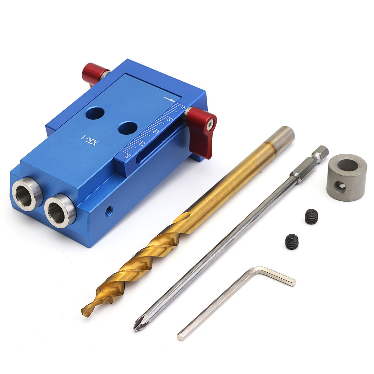 Pocket Hole Jig Kit Mini Hole Jig with Step Drill Bit For Woodworking