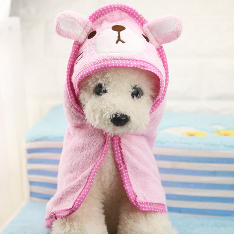 Puppy Dog Towel Drying Towel For Dogs Bathrobe Absorbent Shower Dog Bath Towel Blankets Cleaning