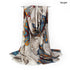 Women Vintage Lightweight Floral Print Scarf Flower Shawl