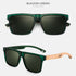 Wooden Polarized Sunglasses Mens Womens Square Glasses Bamboo Wood Glasses w/ Box