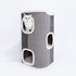 ZEZE Cat Climbing Frame Pet House Lamb Wool Sofa Fabric Semi-closed for Pets