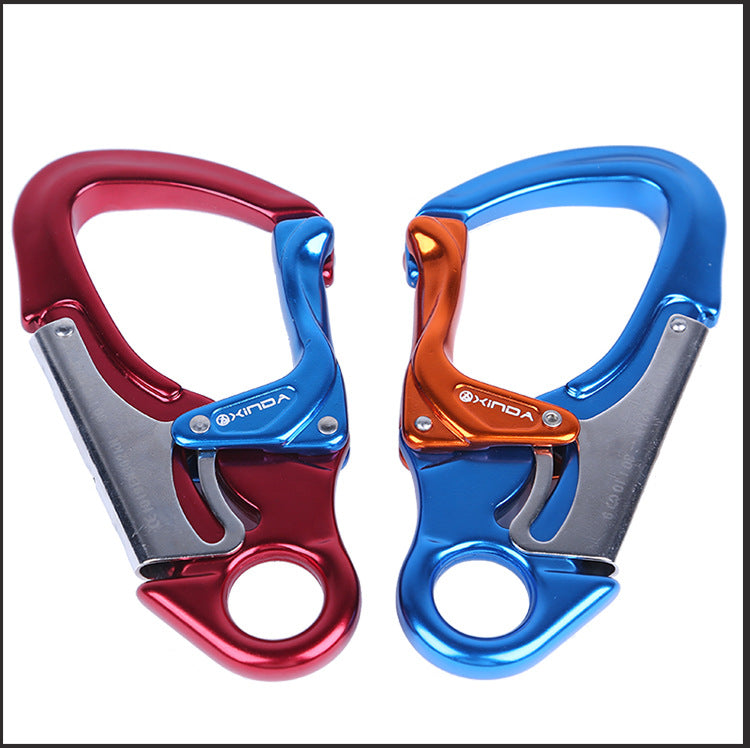 XINDA XD-Q9652 Aluminum 30KN Climbing Aerial Safety Carabiner Fire Rescue Security Auto Lock Rappelling Equipment