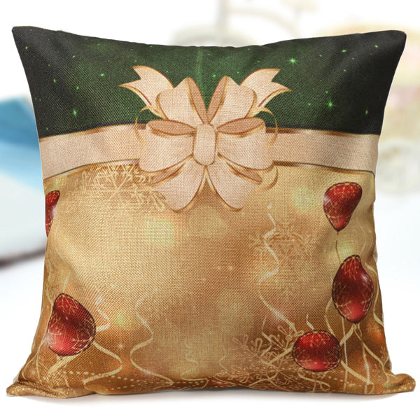Christmas Series Santa Claus Gift Throw Pillow Case Home Sofa Car Cushion Cover