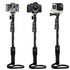 YT-1288 Extendable bluetooth Remote Control Mirror Selfie Stick Monopod for Cell Phone Gopro Camera