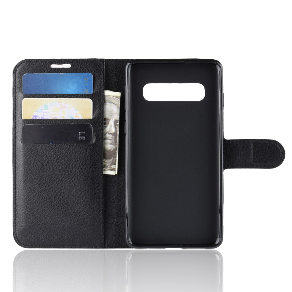 PU Leather Wallet Kickstand Flip Protective Case For Samsung Galaxy S10 6.1 Inch