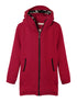 Slim Velvet Patchwork Pocket Long Zipper Hood Coat