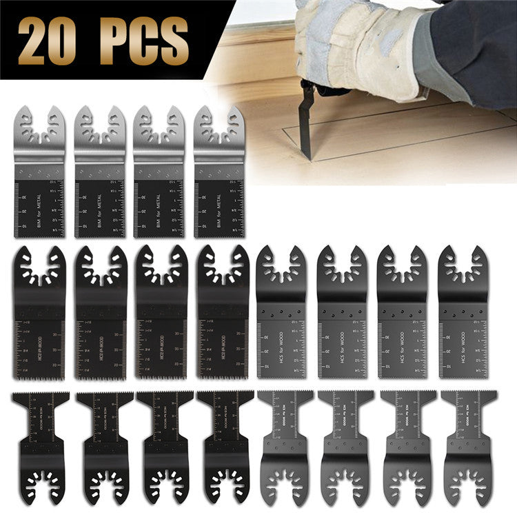 20pcs Quick-installed Universal Saw Blade, Multi-function Saw Blade, 5 Specification Combinations