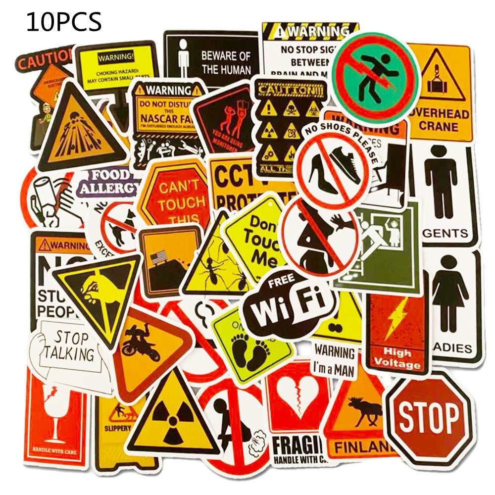 Warning Warning Sign Stickers