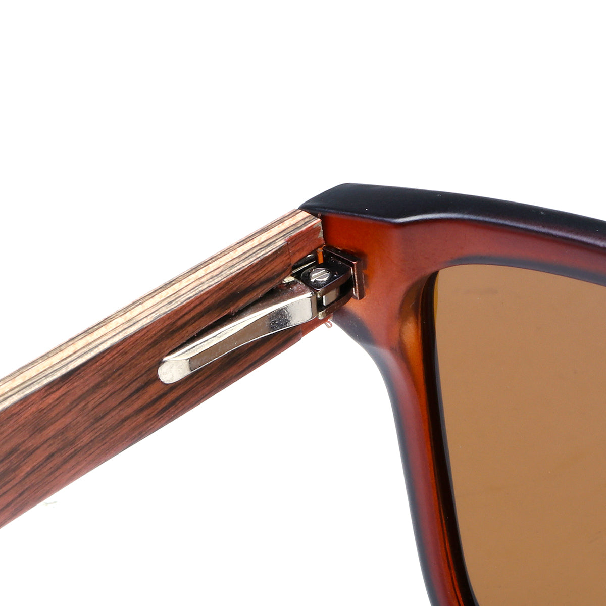 Wooden Polarized Sunglasses Mens Womens Square Glasses Bamboo Wood Glasses w/ Box