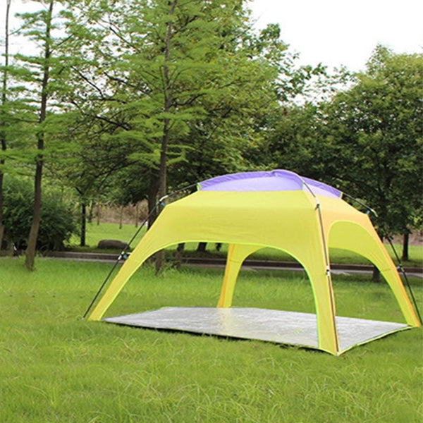 Outdoor 3-4 Persons Camping Tent Automatic Opening Beach UV Rain Sunshade Canopy With Bottom Mat 