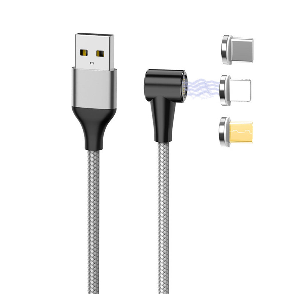 Bakeey 3A Magnetic Data Cable 3 in 1 Type C Micro USB Fast Charging Cable For Mi10 9Pro K30 Huawei P30 P40 Pro