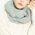 Women Solid Knitted Collar Scarves Warm Neck Scarves