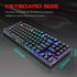 METOO Z56 89 Keys Mechanical Keyboard Wired RGB Backlit with Numpad Anti-ghosting English Russian Gaming Keyboard