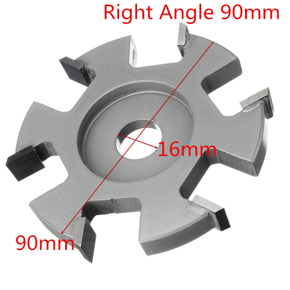 75-100mm Diameter 16mm Bore Silver Hexagonal Blade Power Wood Carving Disc Angle Grinder Attachment
