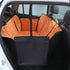Printed Simple Rear Two-seater Car Mat For Pet Car