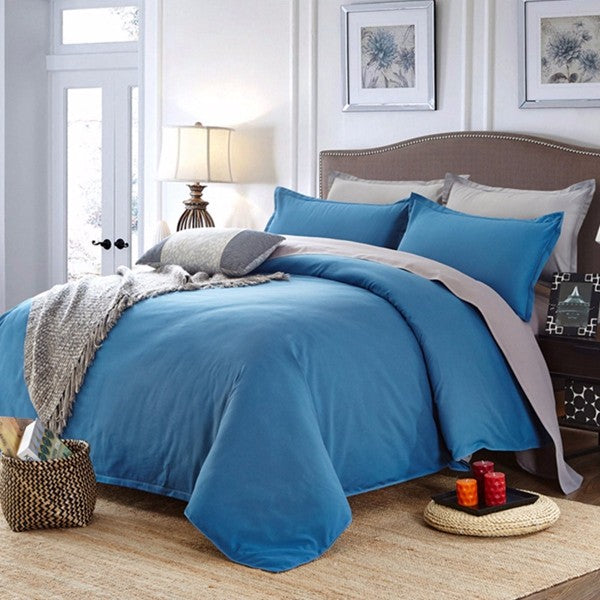 Honana WX-8368 4Pcs Solid Color Bedding Sets Duvet Cover Sets Bed Linen Include Bed Sheet Pillowcase